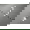 Mexen Lunar drzwi prysznicowe uchylne lewe 120 cm, transparent, białe - 834-120-000-20-00-L