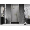 Mexen Lunar drzwi prysznicowe uchylne lewe 105 cm, transparent, złote - 834-105-000-50-00-L