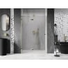 Mexen Lunar drzwi prysznicowe uchylne lewe 140 cm, transparent, złote - 834-140-000-50-00-L