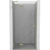 Mexen Lunar drzwi prysznicowe uchylne lewe 70 cm, transparent, złote szczotkowane - 834-070-000-55-00-L