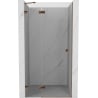 Mexen Lunar drzwi prysznicowe uchylne lewe 120 cm, transparent, różowe złoto - 834-120-000-60-00-L