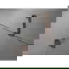 Mexen Lunar drzwi prysznicowe uchylne lewe 130 cm, transparent, różowe złoto - 834-130-000-60-00-L