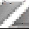 Mexen Lunar drzwi prysznicowe uchylne lewe 130 cm, transparent, różowe złoto - 834-130-000-60-00-L