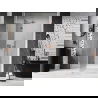 Mexen Lunar drzwi prysznicowe uchylne lewe 130 cm, transparent, różowe złoto - 834-130-000-60-00-L