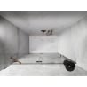 Mexen Lunar drzwi prysznicowe uchylne lewe 135 cm, transparent, miedź szczotkowana - 834-135-000-65-00-L