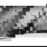 Mexen Lunar drzwi prysznicowe uchylne lewe 70 cm, transparent, gun gray szczotkowany - 834-070-000-66-00-L