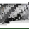 Mexen Lunar drzwi prysznicowe uchylne lewe 85 cm, transparent, gun gray szczotkowany - 834-085-000-66-00-L