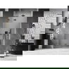 Mexen Lunar drzwi prysznicowe uchylne lewe 85 cm, transparent, gun gray szczotkowany - 834-085-000-66-00-L