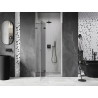 Mexen Lunar drzwi prysznicowe uchylne lewe 90 cm, transparent, gun gray szczotkowany - 834-090-000-66-00-L