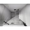 Mexen Lunar drzwi prysznicowe uchylne lewe 105 cm, transparent, gun gray szczotkowany - 834-105-000-66-00-L
