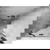 Mexen Lunar drzwi prysznicowe uchylne lewe 115 cm, transparent, gun gray szczotkowany - 834-115-000-66-00-L