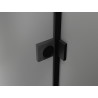Mexen Lunar drzwi prysznicowe uchylne lewe 80 cm, transparent, czarne - 834-080-000-70-00-L