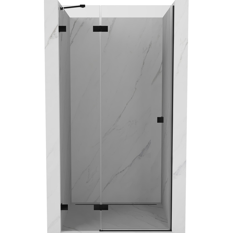 Mexen Lunar drzwi prysznicowe uchylne lewe 95 cm, transparent, czarne - 834-095-000-70-00-L