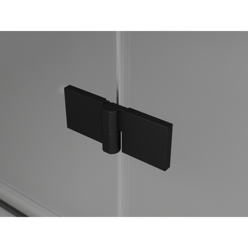 Mexen Lunar drzwi prysznicowe uchylne lewe 100 cm, transparent, czarne - 834-100-000-70-00-L
