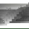 Mexen Kioto ścianka prysznicowa wolnostojąca 120 x 200 cm, czarny wzór 8 mm, chrom - 800-120-002-01-78