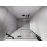 Mexen Lunar drzwi prysznicowe uchylne lewe 115 cm, transparent, czarne - 834-115-000-70-00-L