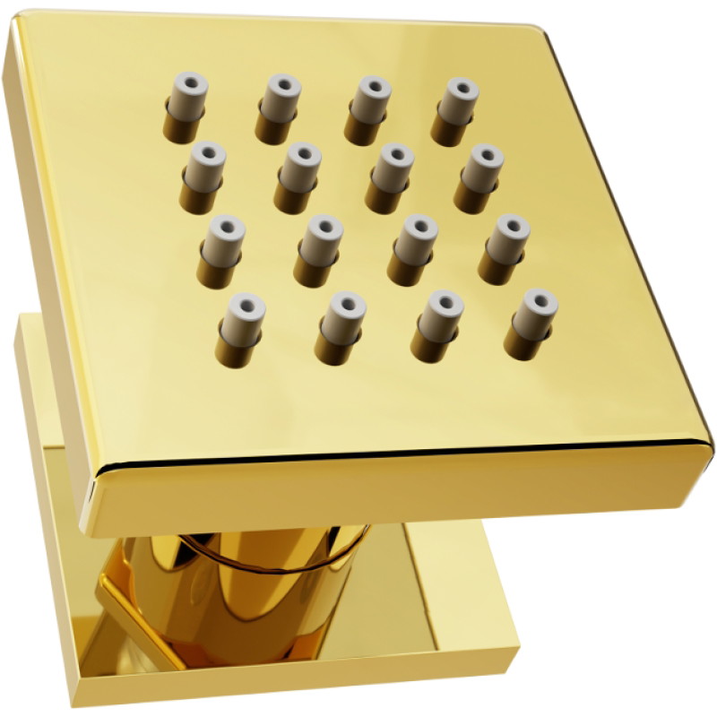 Mexen Cube dysza boczna natynkowa, złota - 79360-50