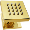 Mexen Cube dysza boczna natynkowa, złota - 79360-50