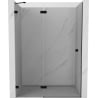 Mexen Lunar drzwi prysznicowe uchylne lewe 140 cm, transparent, czarne - 834-140-000-70-00-L