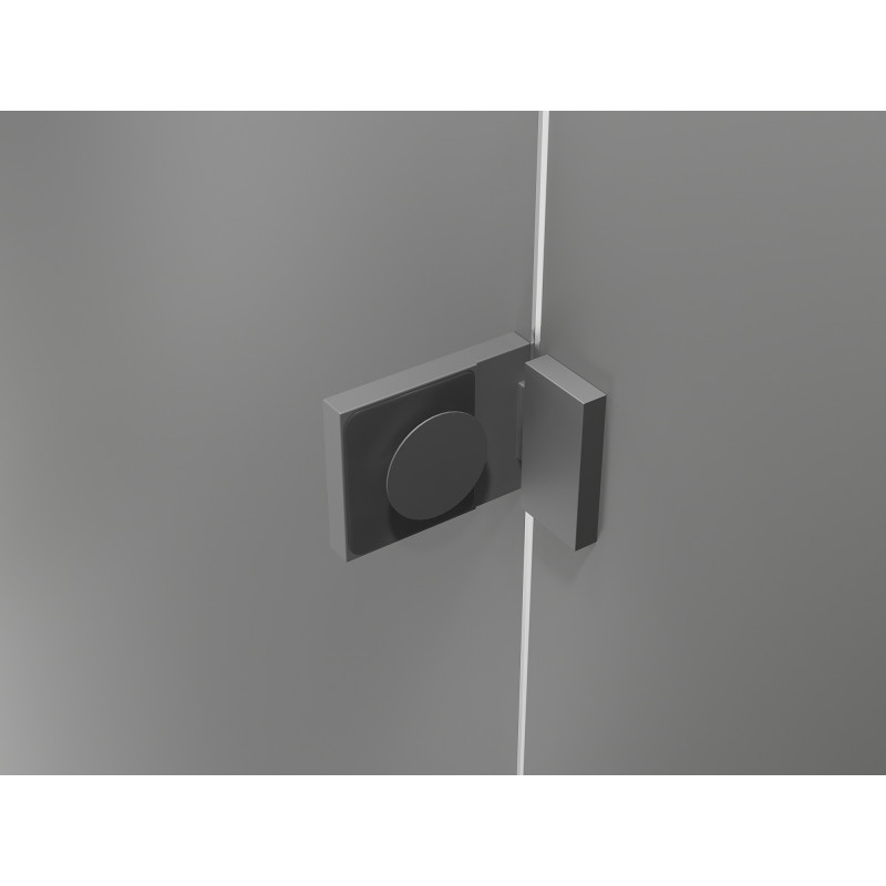 Mexen Lunar drzwi prysznicowe uchylne lewe 70 cm, transparent, gun metal - 834-070-000-95-00-L