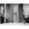 Mexen Lunar drzwi prysznicowe uchylne lewe 90 cm, transparent, gun metal - 834-090-000-95-00-L
