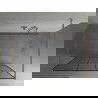 Mexen Kioto ścianka prysznicowa wolnostojąca 110 x 200 cm, czarny wzór 8 mm, złota - 800-110-002-50-78
