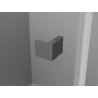 Mexen Lunar drzwi prysznicowe uchylne lewe 105 cm, transparent, gun metal - 834-105-000-95-00-L