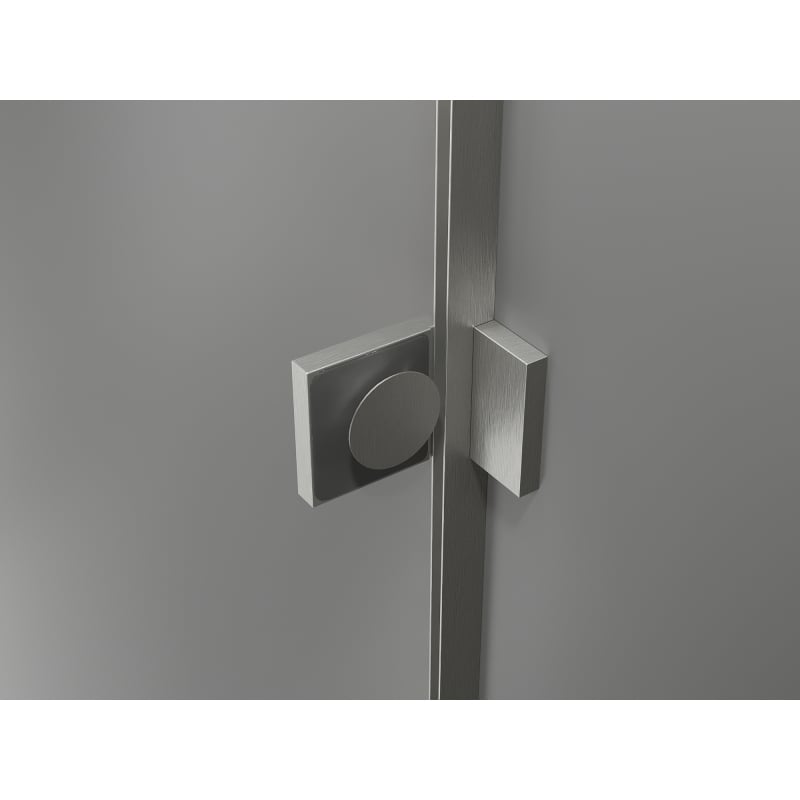 Mexen Lunar drzwi prysznicowe uchylne lewe 95 cm, transparent, nikiel szczotkowany - 834-095-000-97-00-L