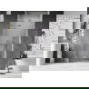 Mexen Lunar drzwi prysznicowe uchylne lewe 120 cm, transparent, nikiel szczotkowany - 834-120-000-97-00-L