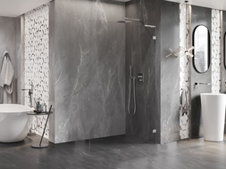 Mexen Lunar L ścianka prysznicowa Walk-in prawa 70 x 200 cm, transparent 8 mm, chrom - 830L-070-000-01-00-P