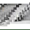Mexen Lunar drzwi prysznicowe uchylne lewe 135 cm, transparent, nikiel szczotkowany - 834-135-000-97-00-L