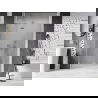 Mexen Lunar drzwi prysznicowe uchylne lewe 135 cm, transparent, nikiel szczotkowany - 834-135-000-97-00-L
