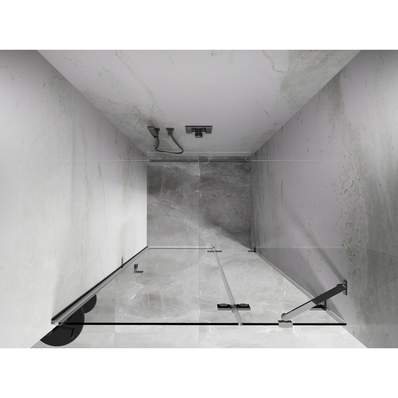 Mexen Lunar drzwi prysznicowe uchylne prawe 90 cm, transparent, chrom - 834-090-000-01-00-P