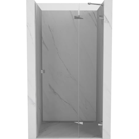 Mexen Lunar drzwi prysznicowe uchylne prawe 120 cm, transparent, chrom - 834-120-000-01-00-P