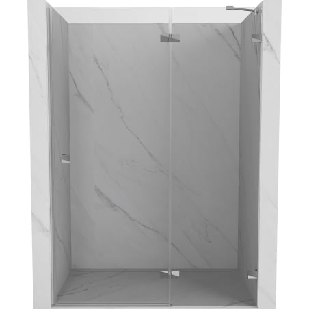 Mexen Lunar drzwi prysznicowe uchylne prawe 135 cm, transparent, chrom - 834-135-000-01-00-P