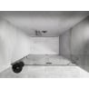 Mexen Lunar drzwi prysznicowe uchylne prawe 135 cm, transparent, chrom - 834-135-000-01-00-P
