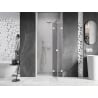 Mexen Lunar drzwi prysznicowe uchylne prawe 70 cm, transparent, białe - 834-070-000-20-00-P