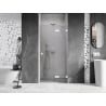 Mexen Lunar drzwi prysznicowe uchylne prawe 70 cm, transparent, białe - 834-070-000-20-00-P