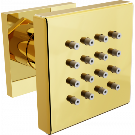 Mexen Cube dysza boczna natynkowa, złota - 79360-50