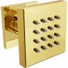 Mexen Cube dysza boczna natynkowa, złota - 79360-50