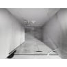 Mexen Lunar drzwi prysznicowe uchylne prawe 90 cm, transparent, białe - 834-090-000-20-00-P