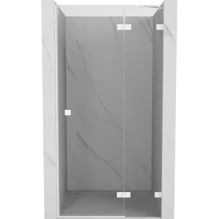 Mexen Lunar drzwi prysznicowe uchylne prawe 100 cm, transparent, białe - 834-100-000-20-00-P