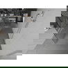 Mexen Kioto ścianka prysznicowa wolnostojąca 130 x 200 cm, biały wzór 8 mm, chrom - 800-130-002-01-85