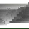 Mexen Kioto ścianka prysznicowa wolnostojąca 130 x 200 cm, biały wzór 8 mm, chrom - 800-130-002-01-85