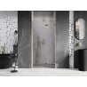 Mexen Lunar drzwi prysznicowe uchylne prawe 95 cm, transparent, złote - 834-095-000-50-00-P