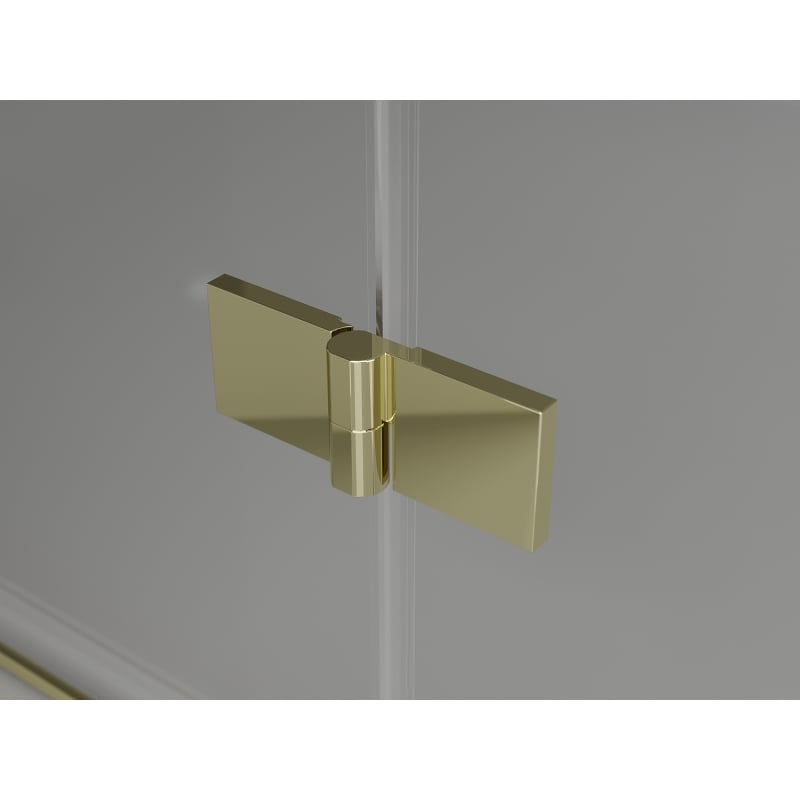 Mexen Lunar drzwi prysznicowe uchylne prawe 100 cm, transparent, złote - 834-100-000-50-00-P