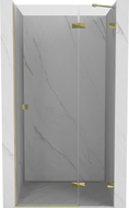 Mexen Lunar drzwi prysznicowe uchylne prawe 110 cm, transparent, złote - 834-110-000-50-00-P