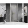 Mexen Lunar drzwi prysznicowe uchylne prawe 110 cm, transparent, złote - 834-110-000-50-00-P