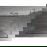 Mexen Kioto ścianka prysznicowa wolnostojąca 120 x 200 cm, biały wzór 8 mm, złota - 800-120-002-50-85