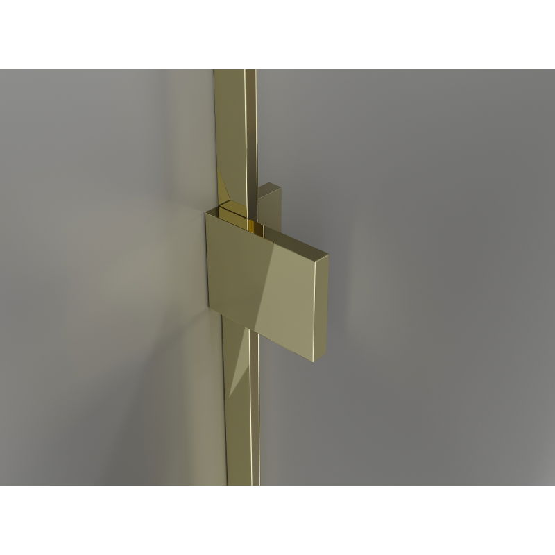 Mexen Lunar L ścianka prysznicowa Walk-in prawa 100 x 200 cm, transparent 8 mm, złota - 830L-100-000-50-00-P